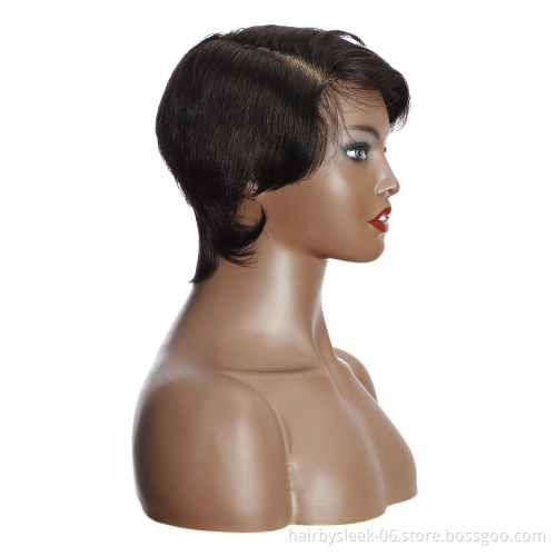 Rebecca fashion pixie cut short Bob Wig Wholesale Brazilian Hair Lace Front Closure full lace human hair wig human hair wigs